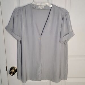 Wilfred Short Sleeve Full Button Down Blouse